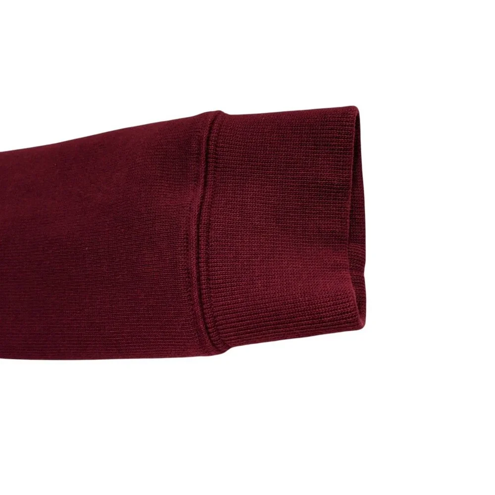 POLO RALPH LAUREN Men Quarter Zip Cotton Knit Shirt Maroon XL